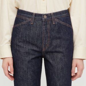 WOMEN U FLARE ANKLE JEANS  BLUE